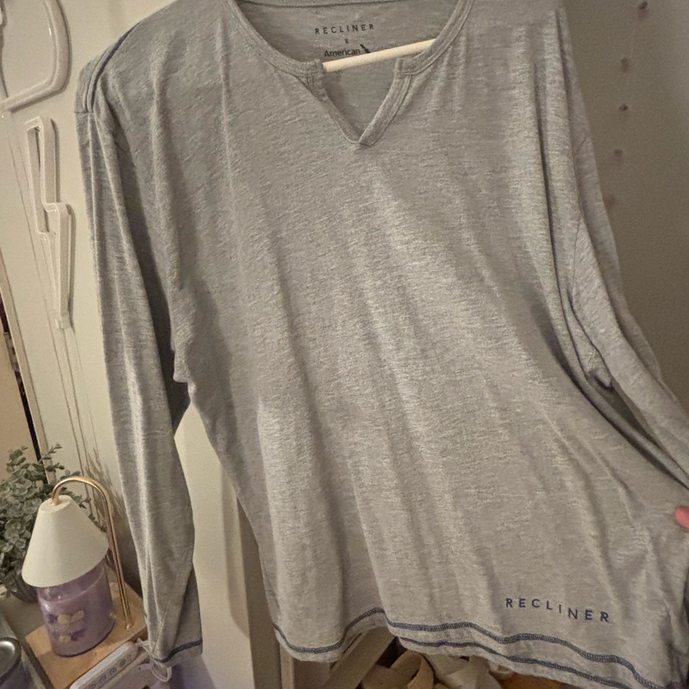 Recliner Gray Long Sleeve Shirt